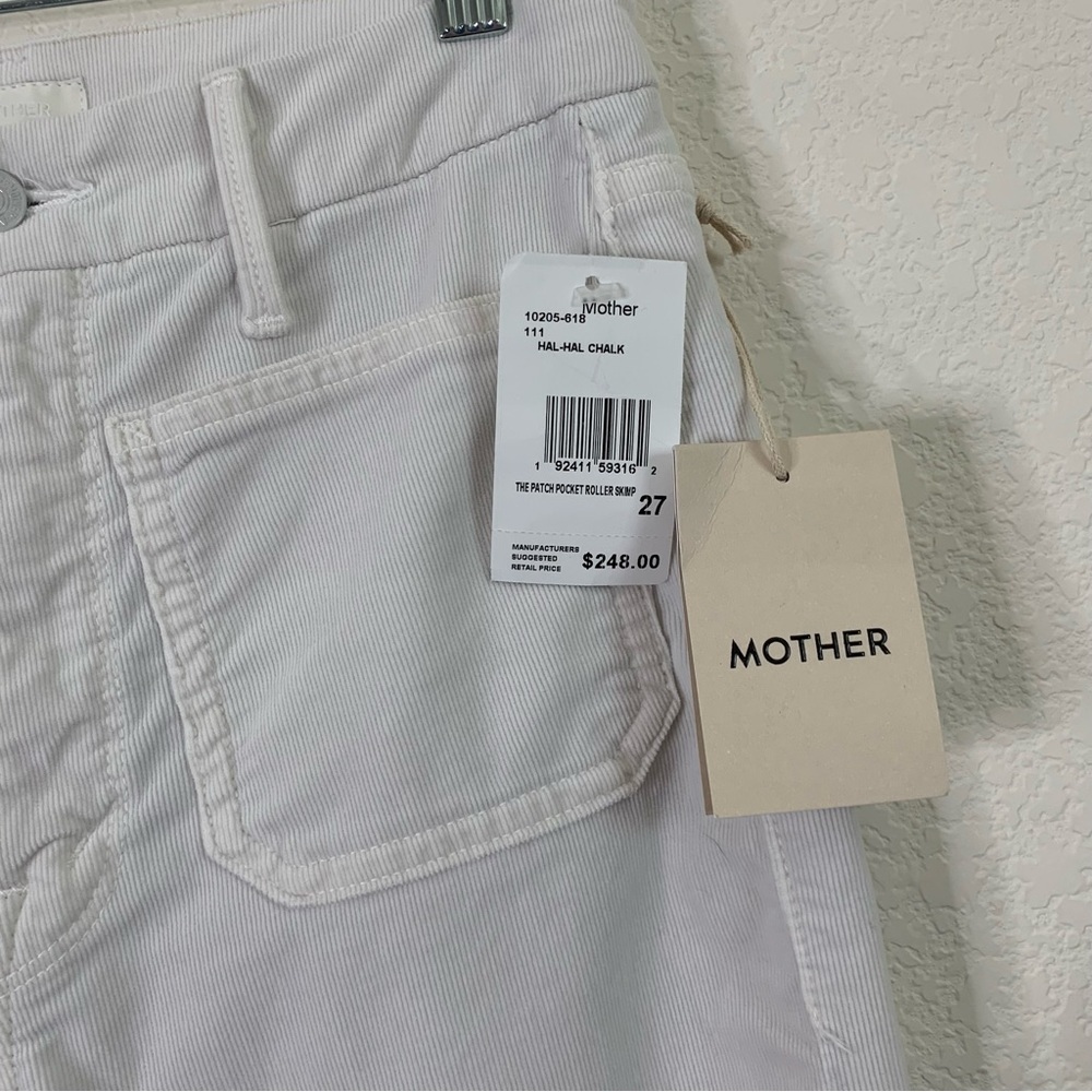 Mother the patch pocket roller skimp corduroy flare jeans 27 NWT - Picture 5 of 14